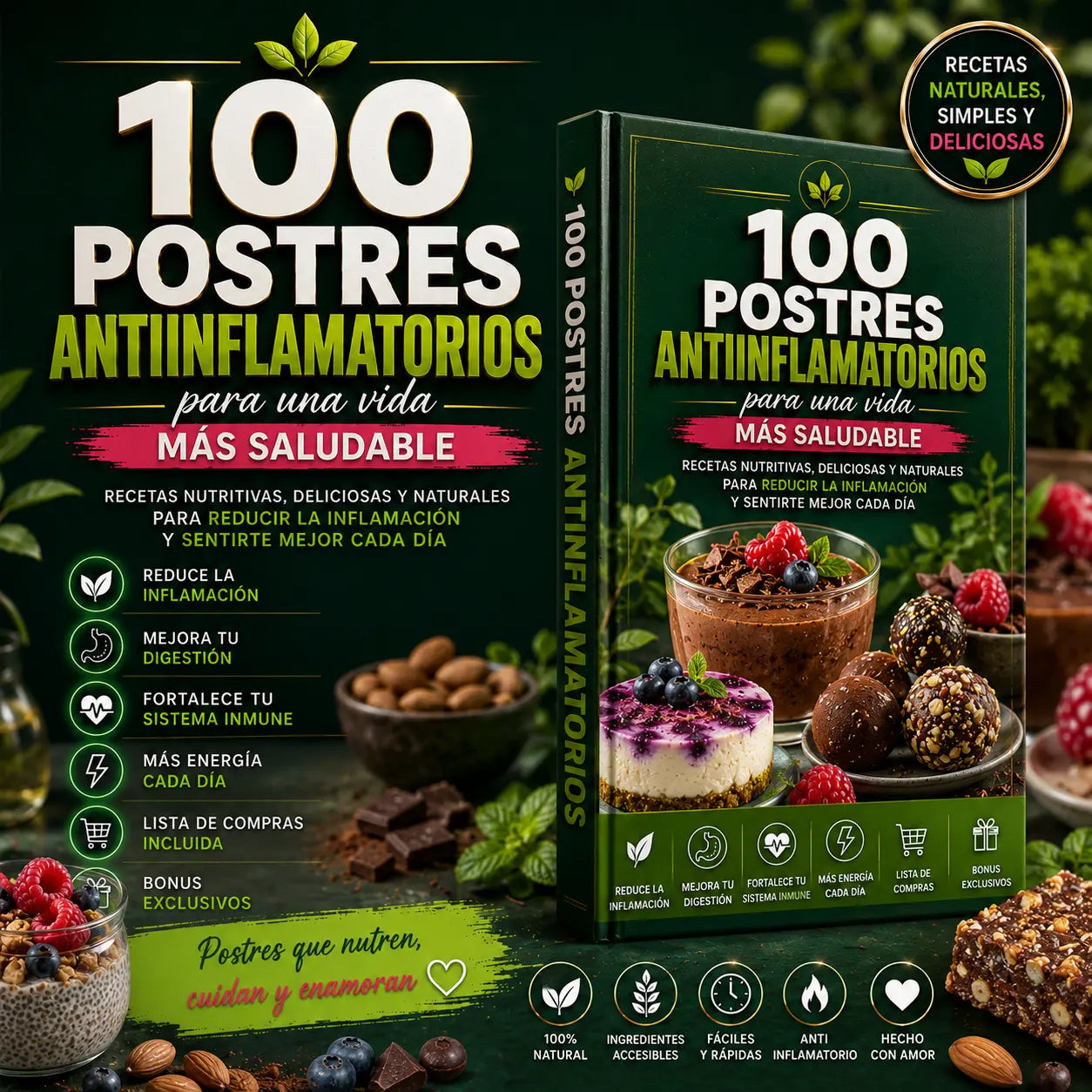 100 POSTRES ANTIINFLAMATORIOS